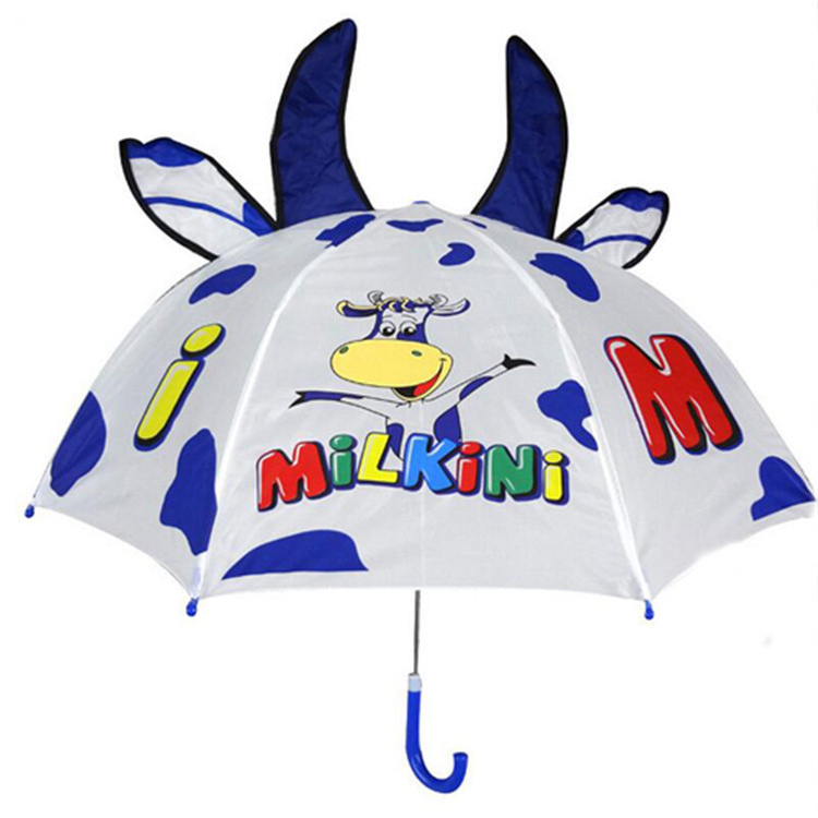 Custom Yellow Duck Shape Girls Animals Kids cartoon Umbrella for kids