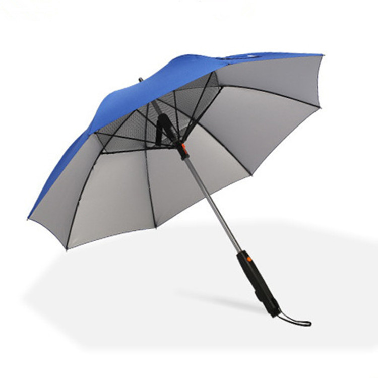 Outdoor Cooling Fan Umbrella With Electric Fan And Water Spray Function