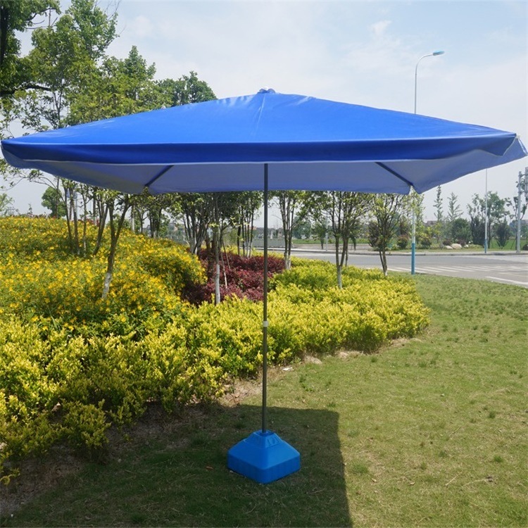 square outdoor patio solar umbrella custom print garden big beach umbrella