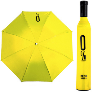 Promotional Colourful Foldable Wine Bottle Umbrella with Custom Logo