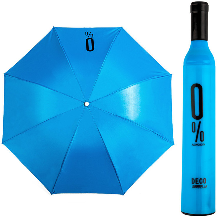 Promotional Colourful Foldable Wine Bottle Umbrella with Custom Logo