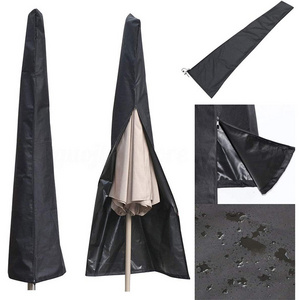 600D polyester PVC coated waterproof dustproof UV inhabited patio umbrella covers parasol covers