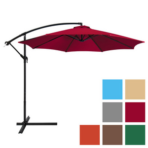 10ft Adjustment Offset Hanging Outdoor Market Patio Umbrella with Tilt