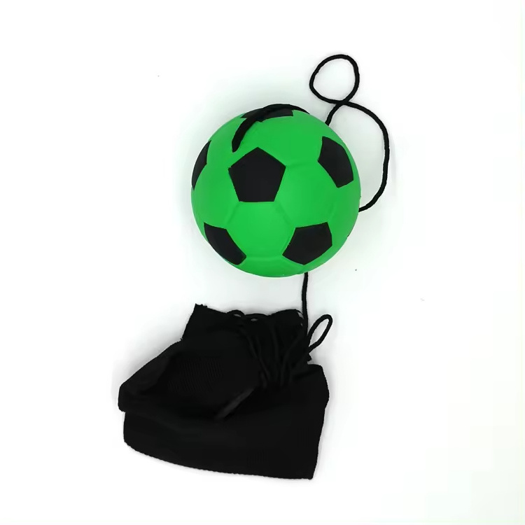 Natural Rubber Sports Bounce Return Training Ball With Elastic String and Wrist Band