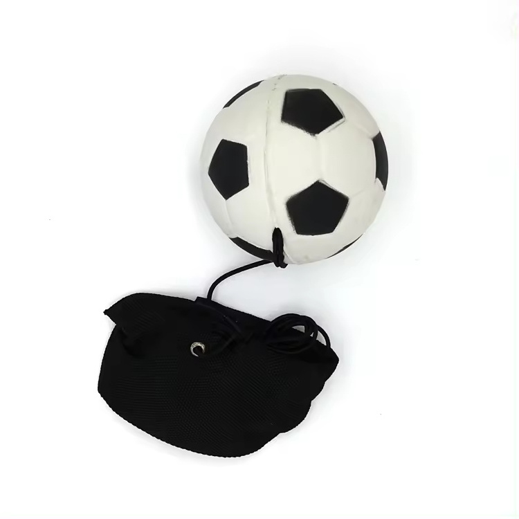 Natural Rubber Sports Bounce Return Training Ball With Elastic String and Wrist Band