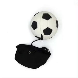 Natural Rubber Sports Bounce Return Training Ball With Elastic String and Wrist Band