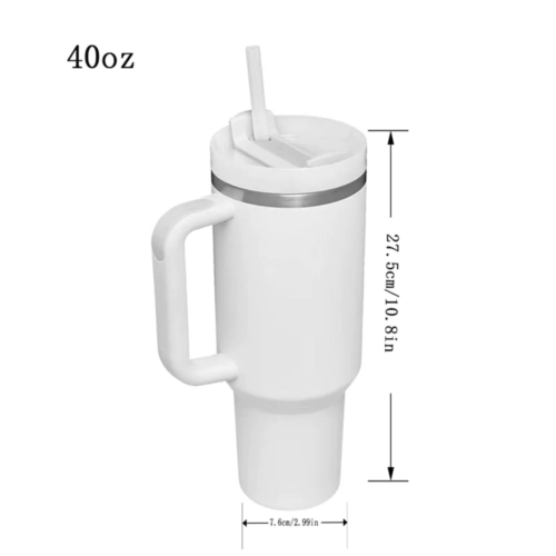 Factory Hot Sale Travel Car 40 Oz 1200 Ml Stainless Steel Vacuum Flask 40Oz Tumbler H2.0 Handle Tumblr Cups Tumbler