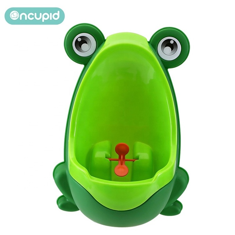 New Design  Cartoon  Frog Baby Portable Potties Training Boys Cute Standing Urinal Toilet