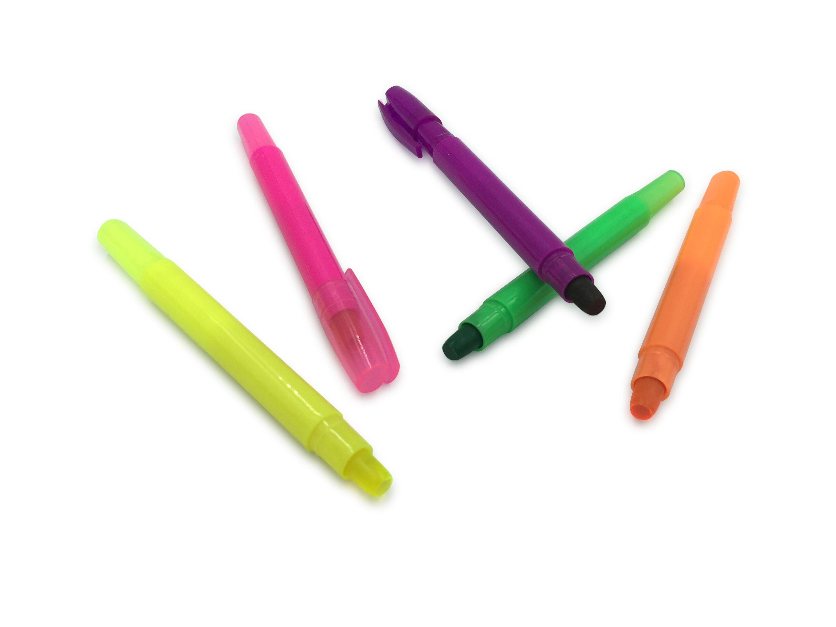 Unique Promotional Cute Gel Solid Twisted Highlighters Marker Pen Bible crayon