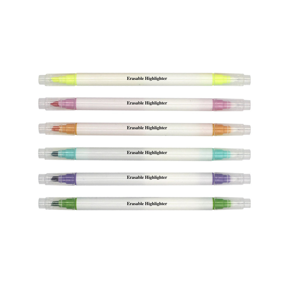 2022 Double-headed Multi Colorful Erasable Highlighter Marker High Lighter Pen