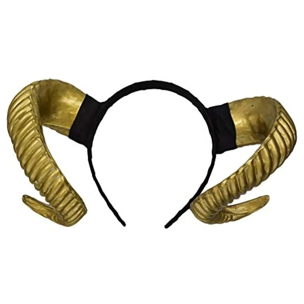 Demon Goat Sheep Horn Headband Halloween Sheep Hair Masquerade Carnival Festival Party Cosplay Accessories