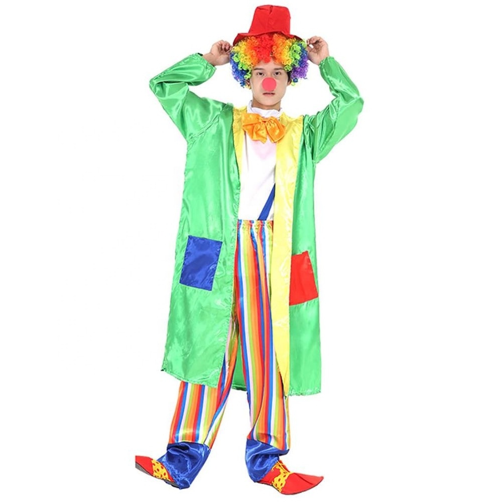 Funny Clown Carnival Party Costume Kids Cosplay Costumes Cartoon Suit Women Adults Picture Tv & Movie Costumes Men 1 Set/pvc Bag