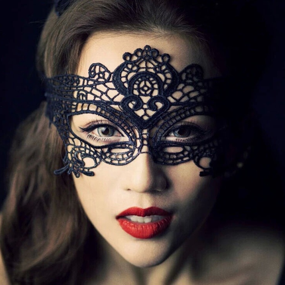 Women Black Sexy Lace Eye Party Masks for Masquerade Venetian Carnival Prom Party Masks