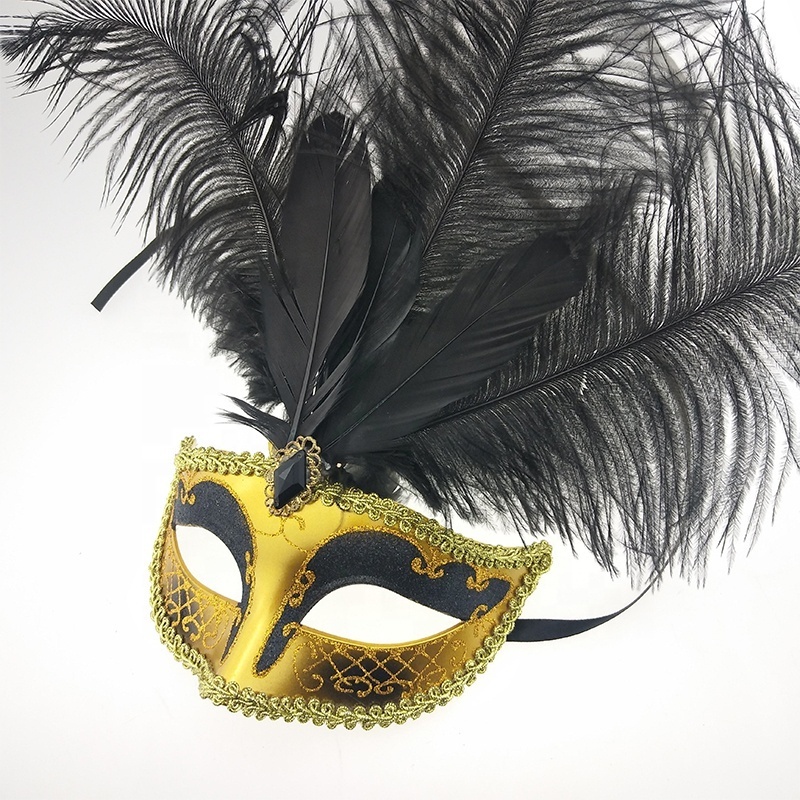 Venetian Silver Feather Eye Mask Masquerade Dance Princess Party Masks