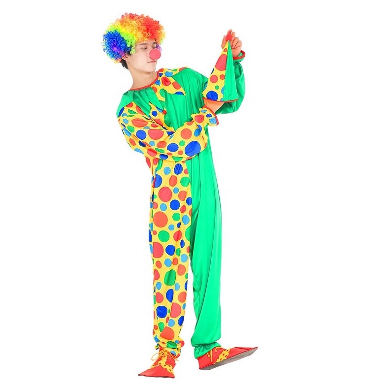 Funny Clown Carnival Party Costume Kids Cosplay Costumes Cartoon Suit Women Adults Picture Tv & Movie Costumes Men 1 Set/pvc Bag