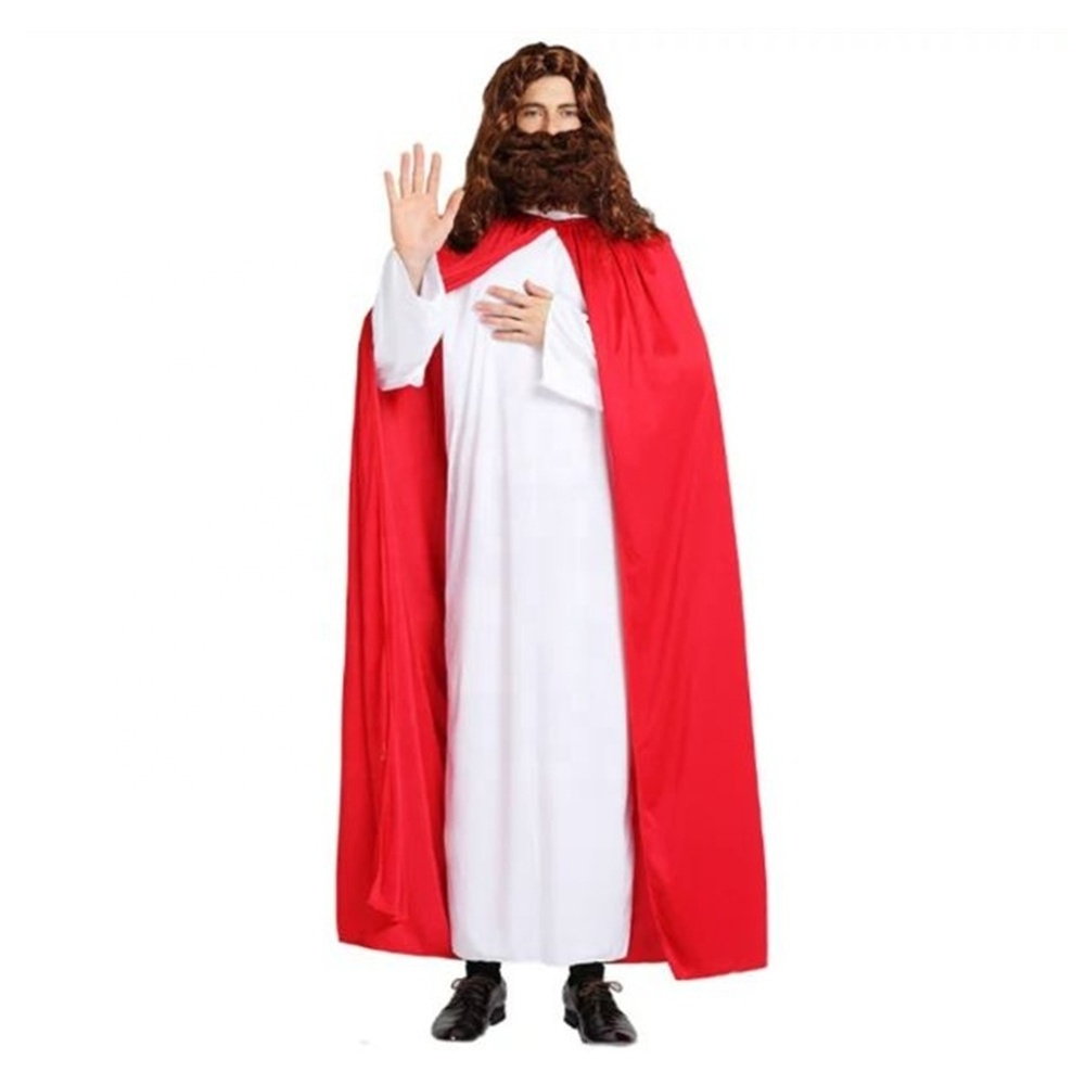 Jesus Adults Rope Cloak Costume Halloween Cosplay Jesus Christmas Festival Party Costume