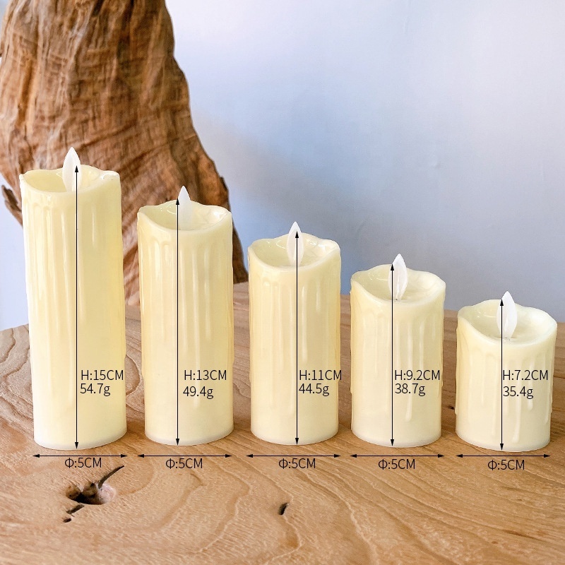 12pcs/pack Flameless LED  Electric Candles for Wedding Christmas Home Decor Battery Operated Led Candles