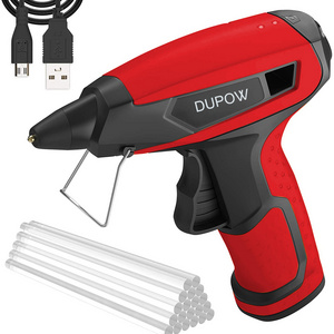 Quick Heating Mini Electric Lithium Battery Powered Rechargeable 3.6V Cordless Hot Melt Glue Gun Set with 7mm Stick