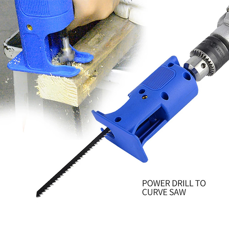 Dupow Portable Electric Drill To Electric Saw Reciprocating Jig Saw Metal File Attachment