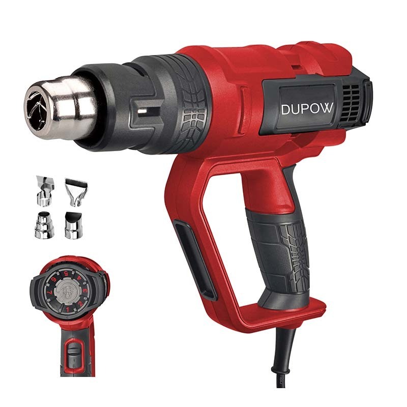 Hot Air Gun 2000W Variable Temperature Settings Portable Air Heat Gun for Shrink Wrapping/Tubing, Paint Removal