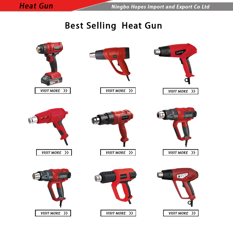 Hot Air Gun 2000W Variable Temperature Settings Portable Air Heat Gun for Shrink Wrapping/Tubing, Paint Removal