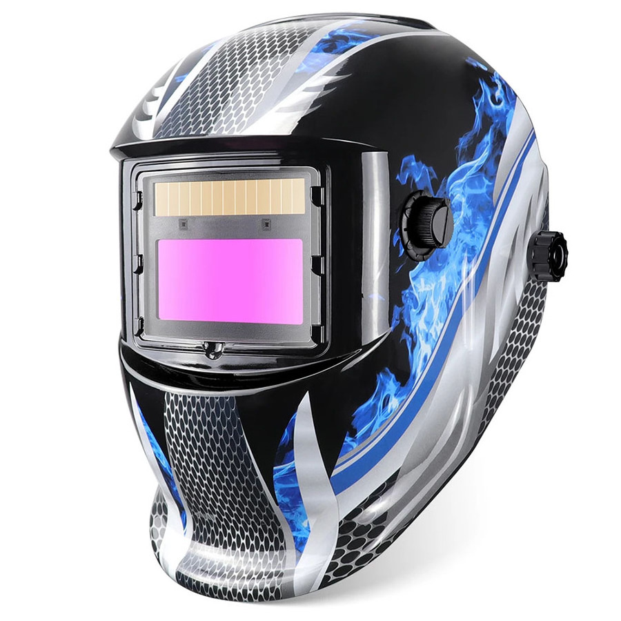 Iron Man Welding Hood  Automatic True Color Solar Power  MIG MMA Auto Darkening Electric Welding Helmet