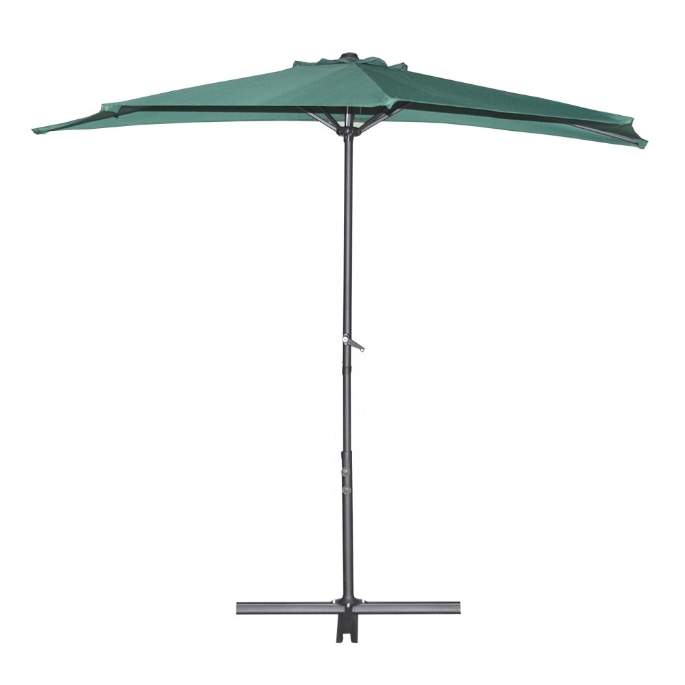 Half patio umbrella with stand half parasol garden umbrella