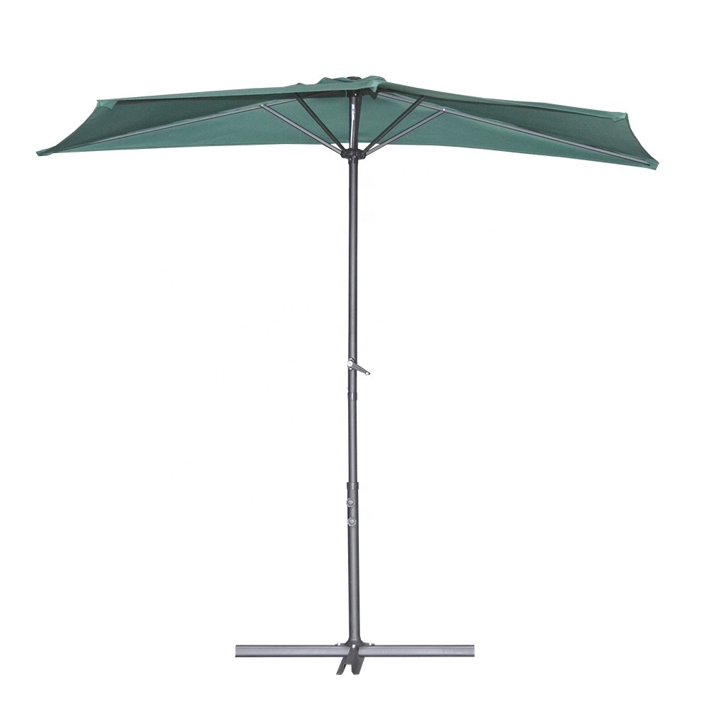 Half patio umbrella with stand half parasol garden umbrella