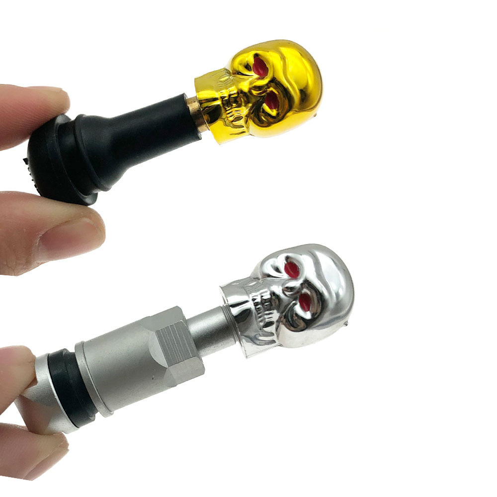 Skull Shaped Bicycle Tire Valves Motorcycle Tire Valve hats