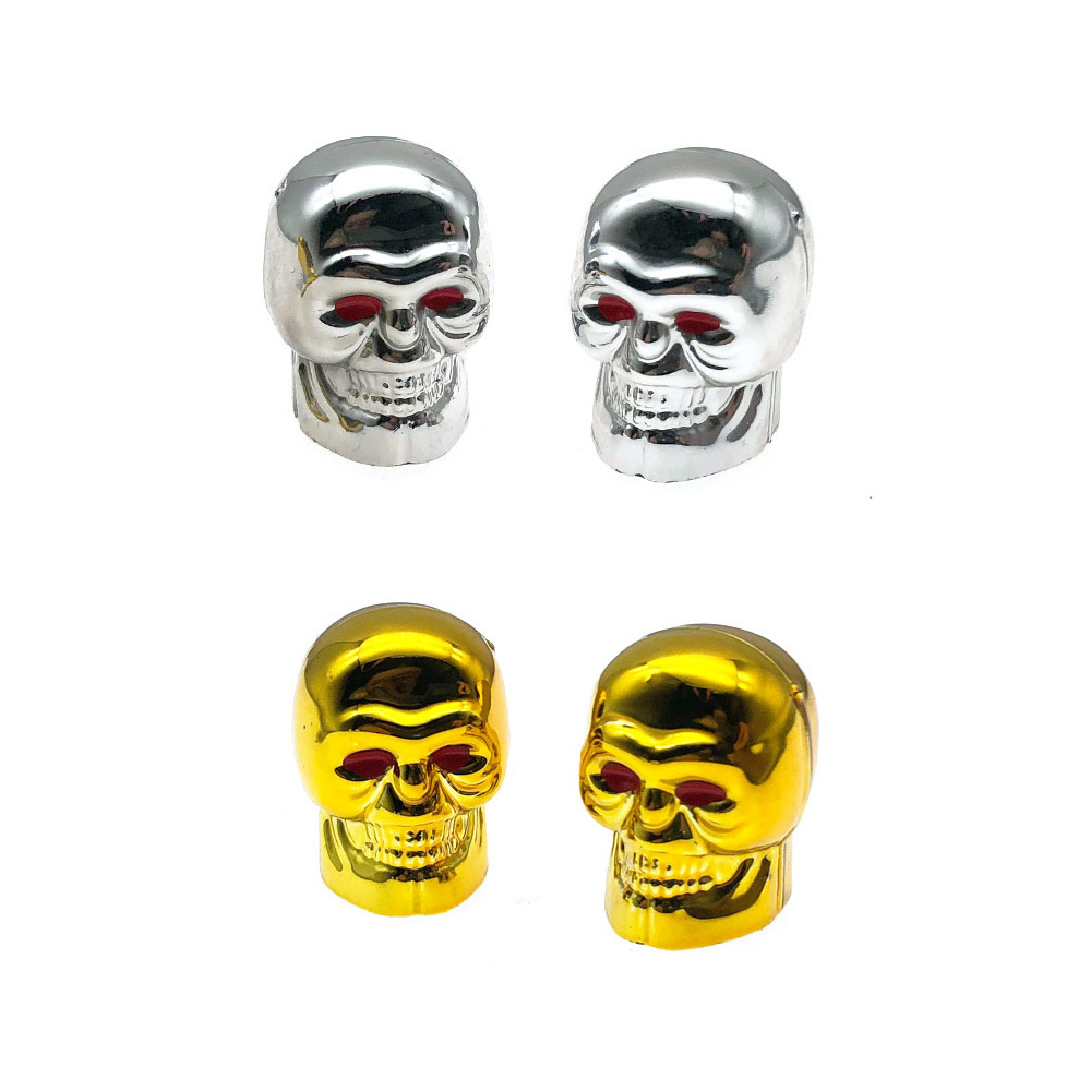 Skull Shaped Bicycle Tire Valves Motorcycle Tire Valve hats