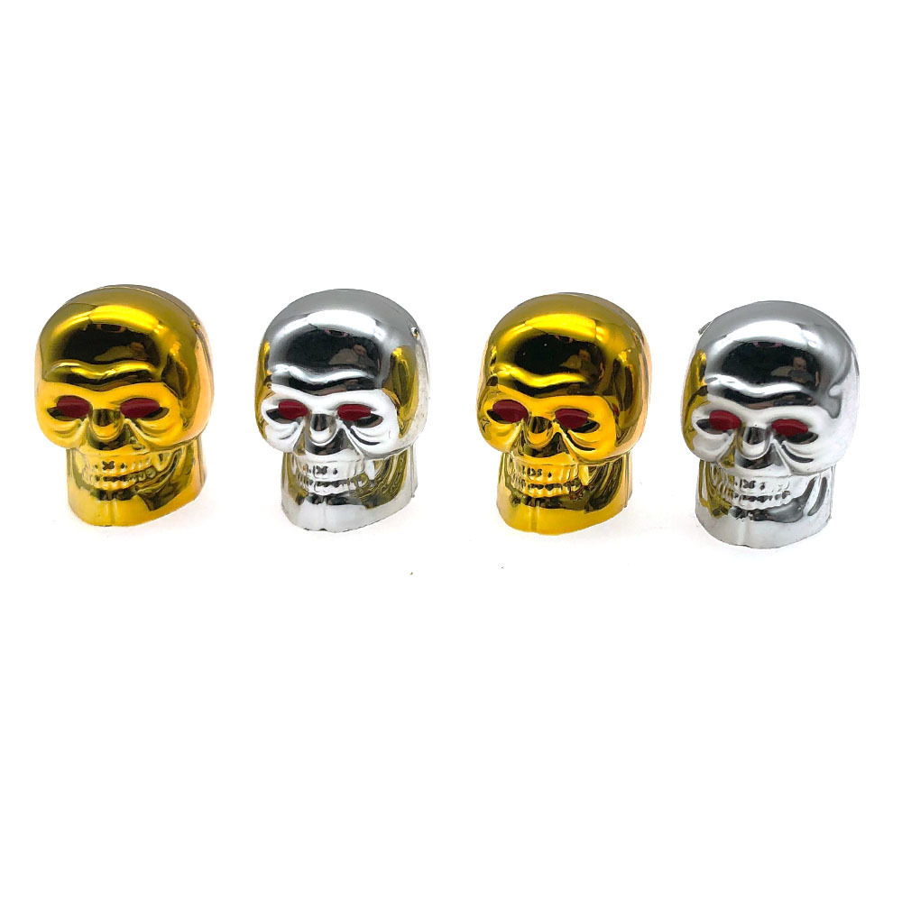 Skull Shaped Bicycle Tire Valves Motorcycle Tire Valve hats