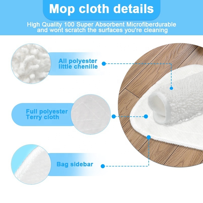 Wholesale Factory Price Replacement Mop Refills for Vileda 100 Spray Mop Microfiber Steam Mop Pad