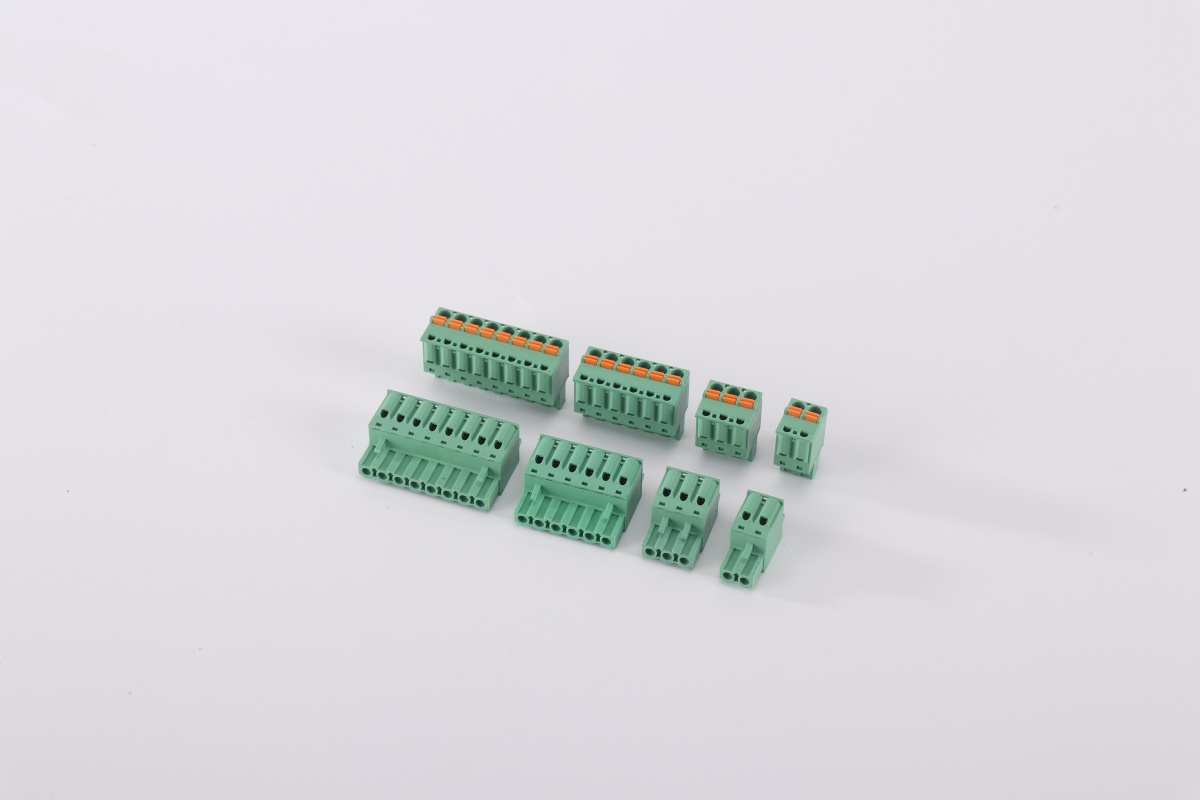 High Temperature Resistance Pitch 5.08mm Quick Connector Wire Push Button Bus Bar Pluggable Pcb Terminal Block