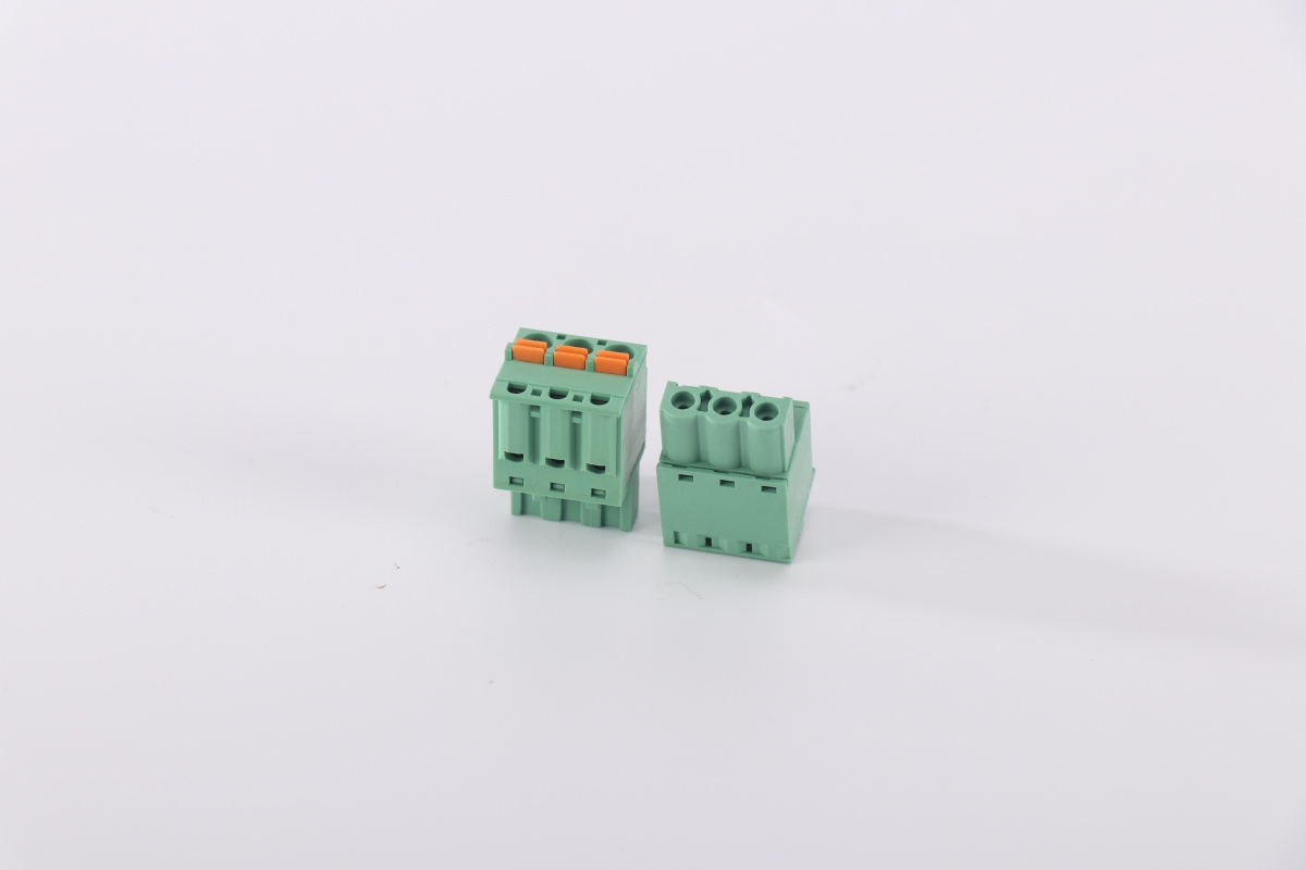 High Temperature Resistance Pitch 5.08mm Quick Connector Wire Push Button Bus Bar Pluggable Pcb Terminal Block