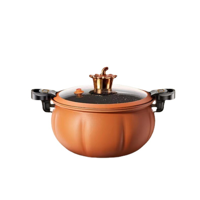 Home Kitchen Pumpkin shape Micro Pressure Cooker,8 L Non-Stick Multi-Functional stewing and Boiling Soup Pot