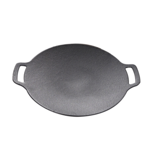 12Inch Double Handled Cast Iron Roti Tawa,Kitchen Pancake Grill Camping Skillet, Pizza Fry Pan