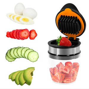 Heavy Duty Stainless Steel Strawberry Egg Banana Kiwi Slicer for Soft Fruit,Quickly Making Fruit Vegetable Salad