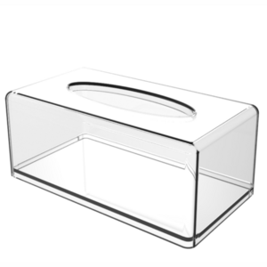 Clear Acrylic Tissue Box,Bathroom Facial Napkin Box Holders, Table Clear Dryer Sheet Dispenser for Bathroom, Kitchen