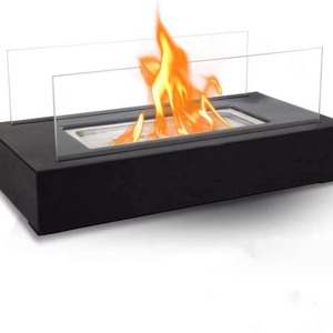 Rectangle Tabletop Bio Ethanol Fireplace Indoor Outdoor Mini Small Fireplace Bowl Table Top Decor Home