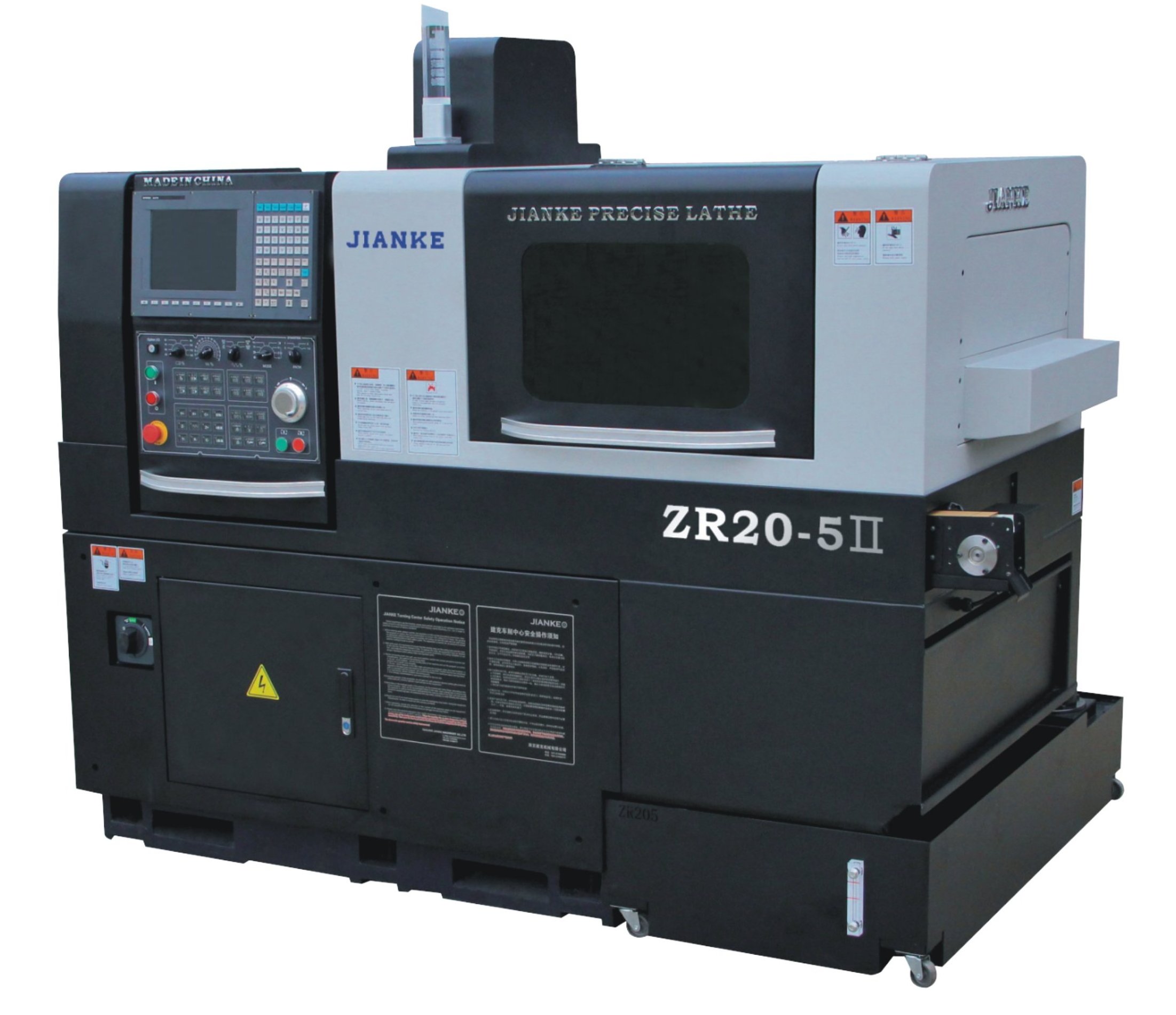 JIANKE ZR205 double  spindle Swiss type cnc lathe small lathe for metal Precision Swiss Turning Machine