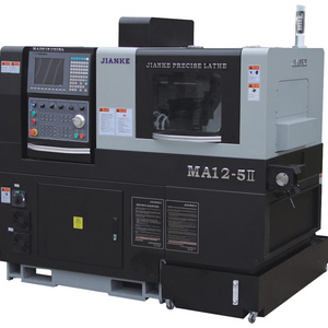 JIANKE MA125 5 axis double spindle Swiss type cnc lathe machine  with bar feeder for small parts