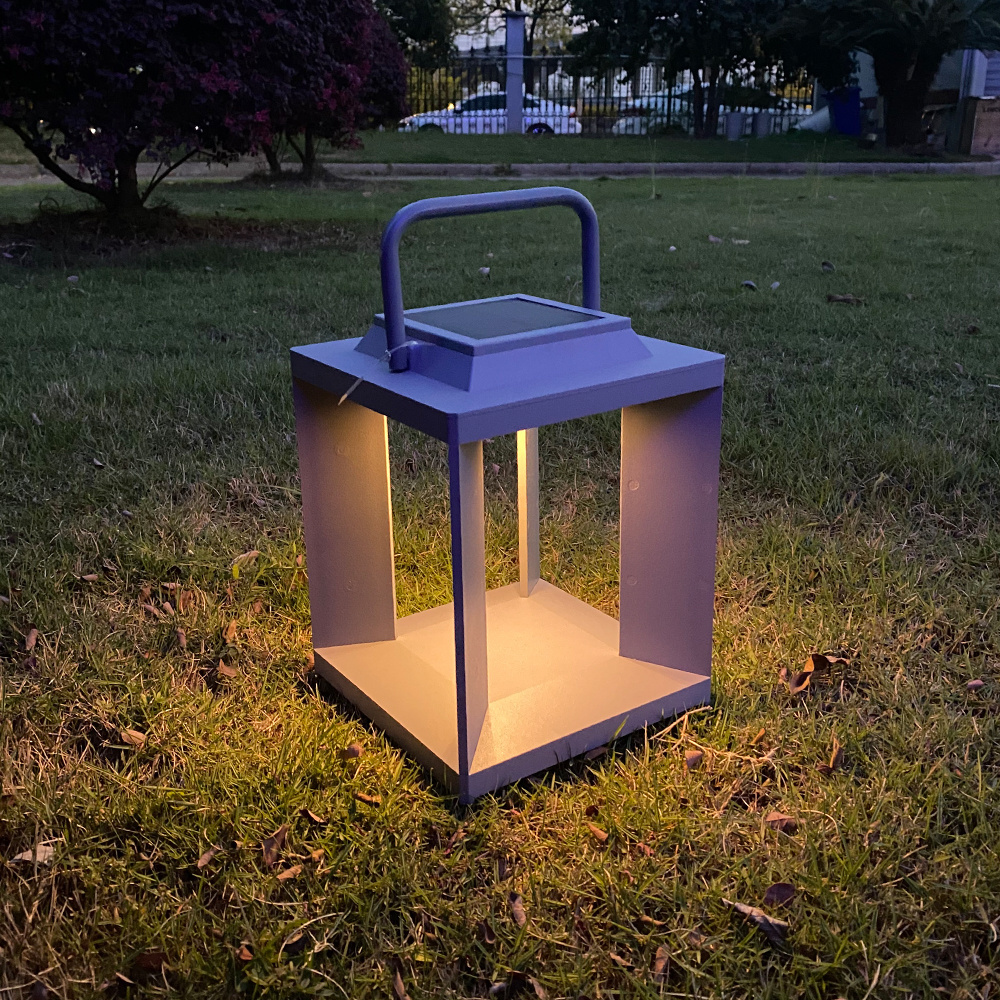 Modern wireless rechargeable landscape decorativelawn parterre garden pathway solar lantern  fixture lamp light