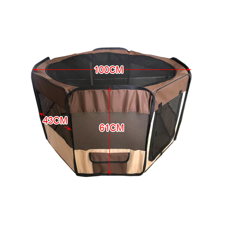 Portable Folding Pet Car Seat Dog House Cage Dog Cat Tent Playpen Puppy Kennel Octagonal Fence Car Pet