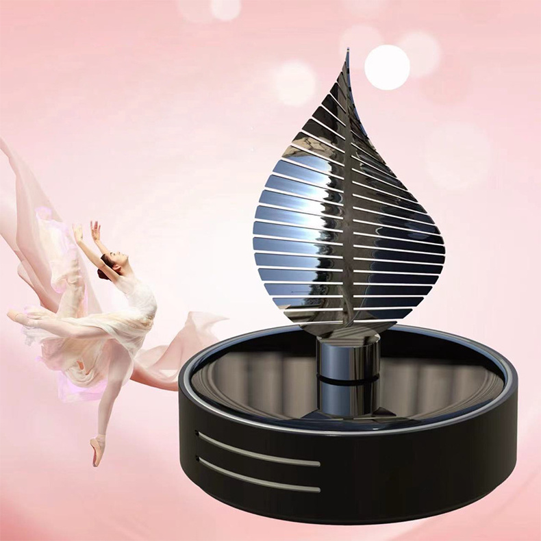 Solar Energy Rotating Leaf ShapeCar Perfume Aromatherapy Luxury Smell Car Air Fragrance Freshener