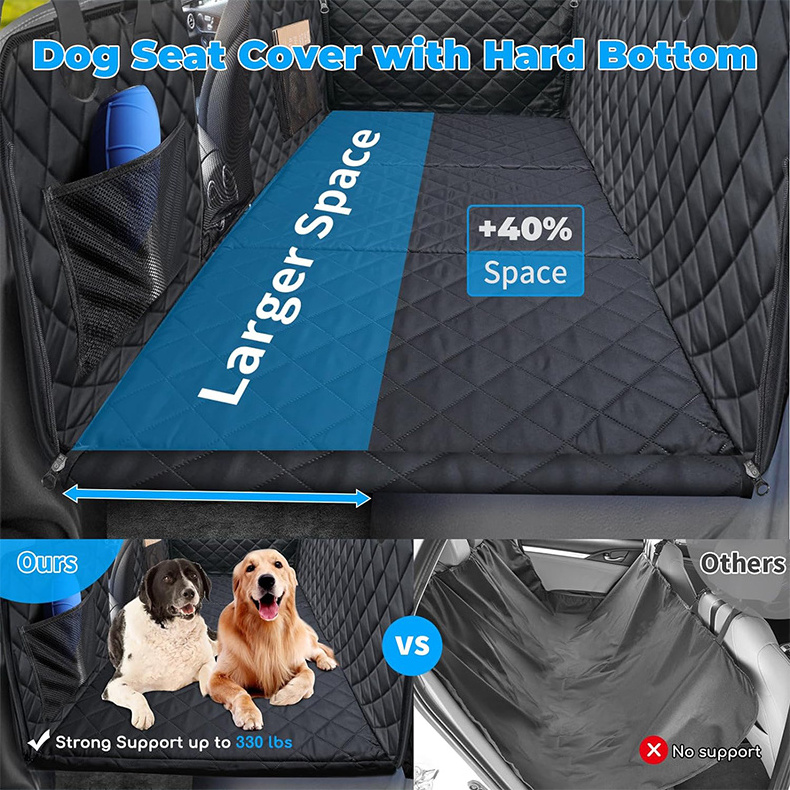 Car Accessories Print On Demand Protector Pets Car Cover Seat Hammock Back Seat Waterproof Dog Car Seat Cover