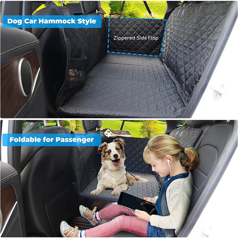 Car Accessories Print On Demand Protector Pets Car Cover Seat Hammock Back Seat Waterproof Dog Car Seat Cover