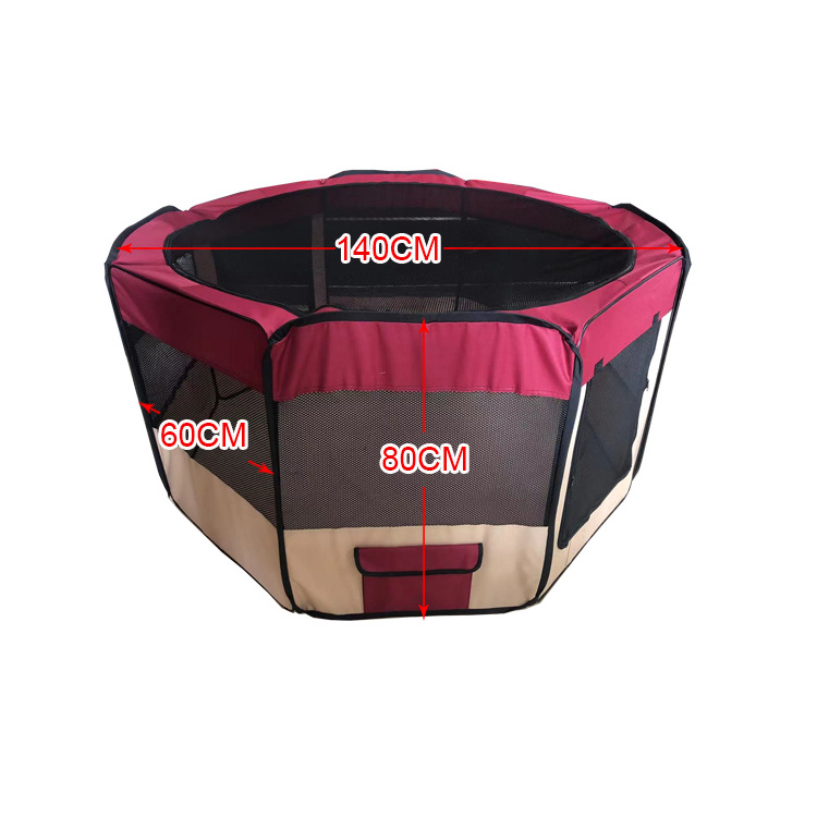 Portable Folding Pet Car Seat Dog House Cage Dog Cat Tent Playpen Puppy Kennel Octagonal Fence Car Pet