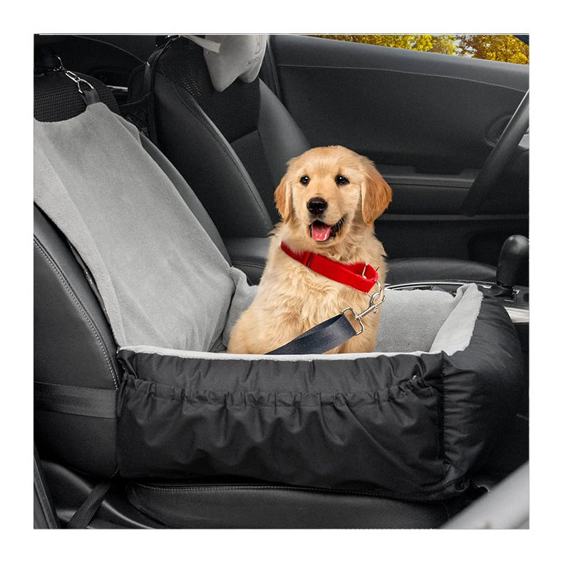 Detachable Dog Safty Travel Carrier Bed Washable Carseats Soft Dog Booster Seat Portable Car Pet for Small Dogs