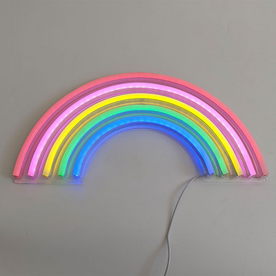 Rainbow Neon Sign Led Rainbow Light Lamp For Dorm Decor Wall Decor For Bedroom