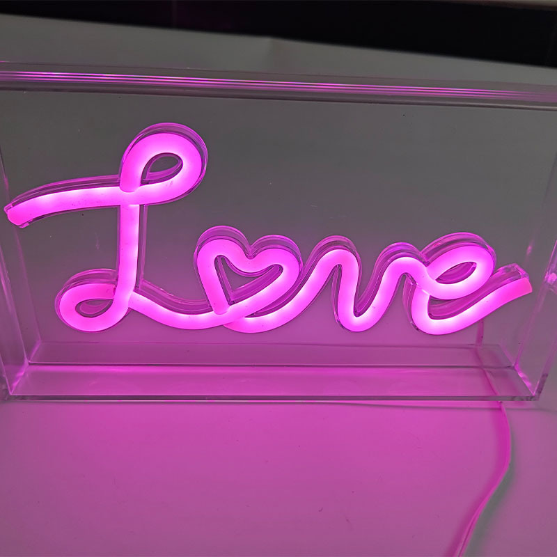 Hanging Usb Battery Operated Neon Light  Led Heart Sign For Wall Girl's Room Wedding Party Decoration For Valentine' s Day